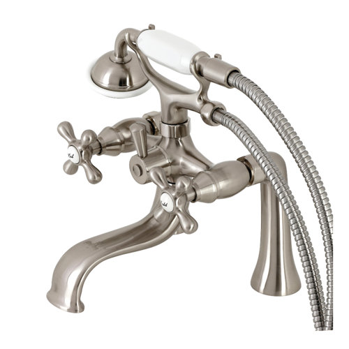 Kingston Brass Kingston 3 Deck Mounted Clawfoot Tub Faucet with Hand